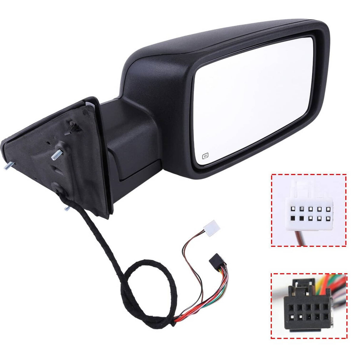 Bethesda Industrial Right/Passenger Side Fold+Heated+LED Signal Mirror For 2013-2019 Ram 1500 Power