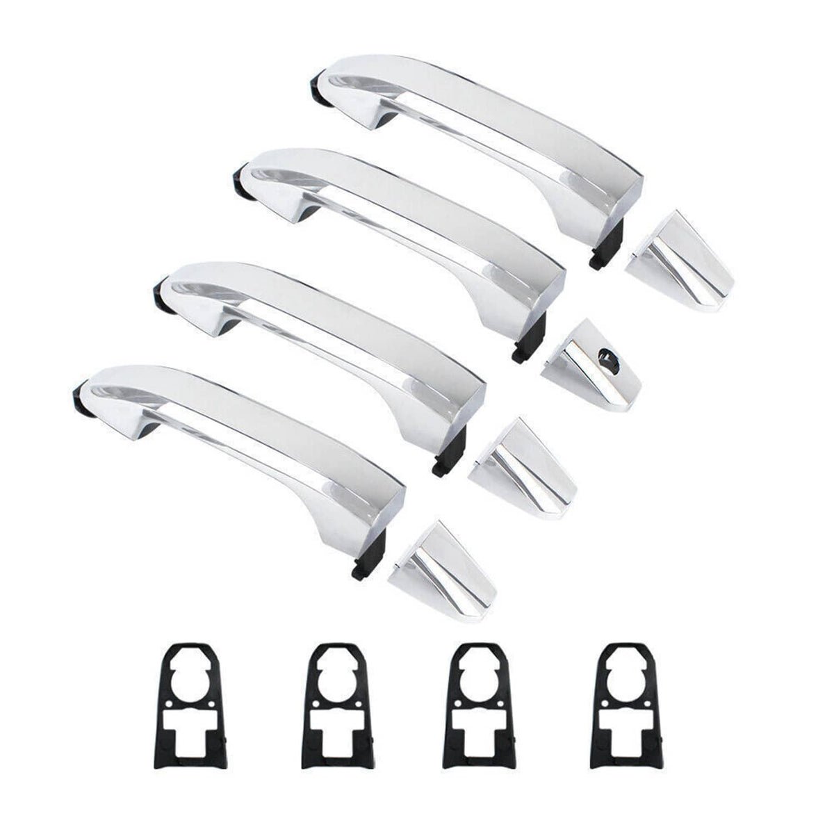 Bethesda Industrial 4Pcs Chrome Exterior Door Handle For 2014-2017 Chevrolet Silverado 1500 22923598