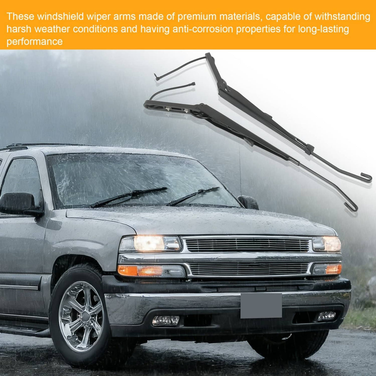 Bethesda Industrial Windshield Wiper Arms Fit 99-07 Chevy Silverado Suburban Tahoe GMC Sierra Yukon