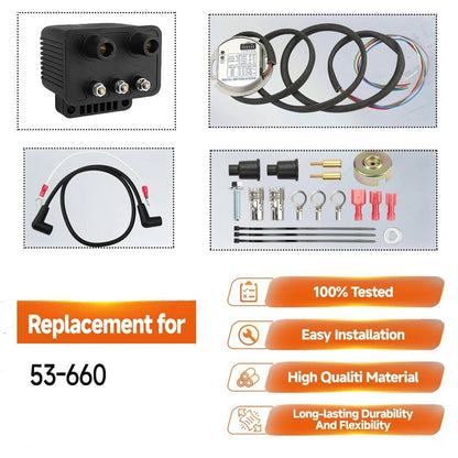 Bethesda Industrial Single Fire Programmable Ignition Kit For 1970-03 Harley-Davidson Big Twin Evo
