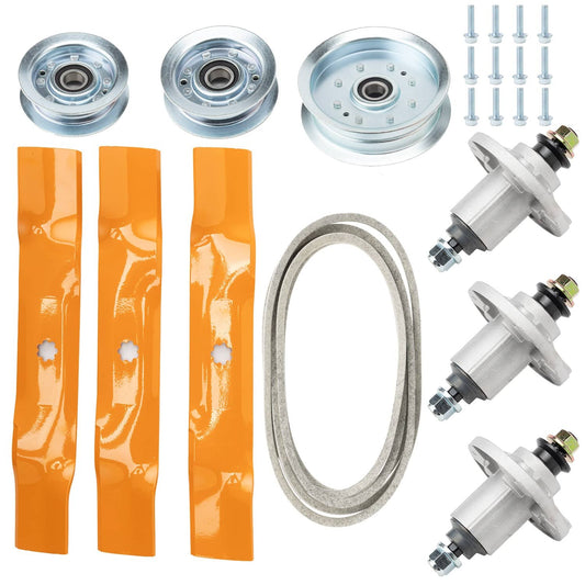 Bethesda Industrial 48" Deck Spindle Blade Belt Pulley Rebuild Kit For John Deere LA145 LA155 LA165