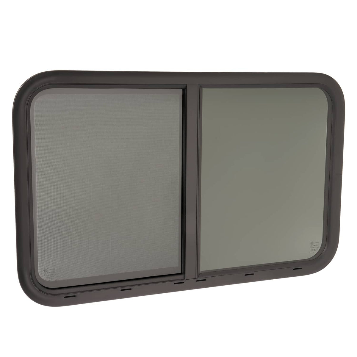 Bethesda Industrial 35"W x 22"H RV Window Horizontal Slider W/ Screen Trim Ring For RV Cargo Trailer