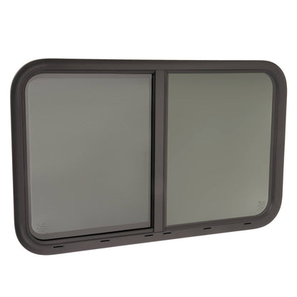 Bethesda Industrial 35"W x 22"H RV Window Horizontal Slider W/ Screen Trim Ring For RV Cargo Trailer