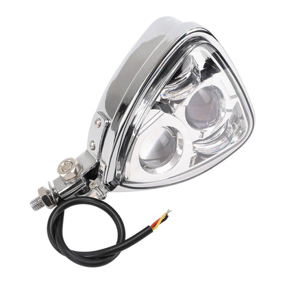 Bethesda Industrial Triangle Motorcycle Headlight Head lamp for Harley Motorcycle Chopper Cafe Racer