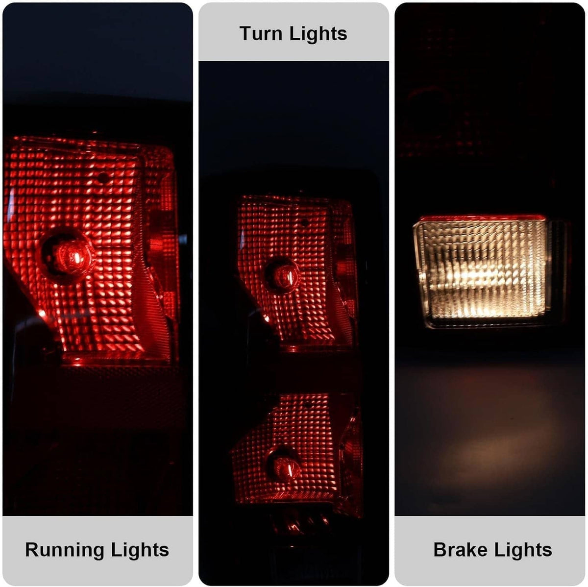 Bethesda Industrial Driver & Passenger Side Halogen Tail Lights w/ Bulb For 2023 2024 Chevy Colorado