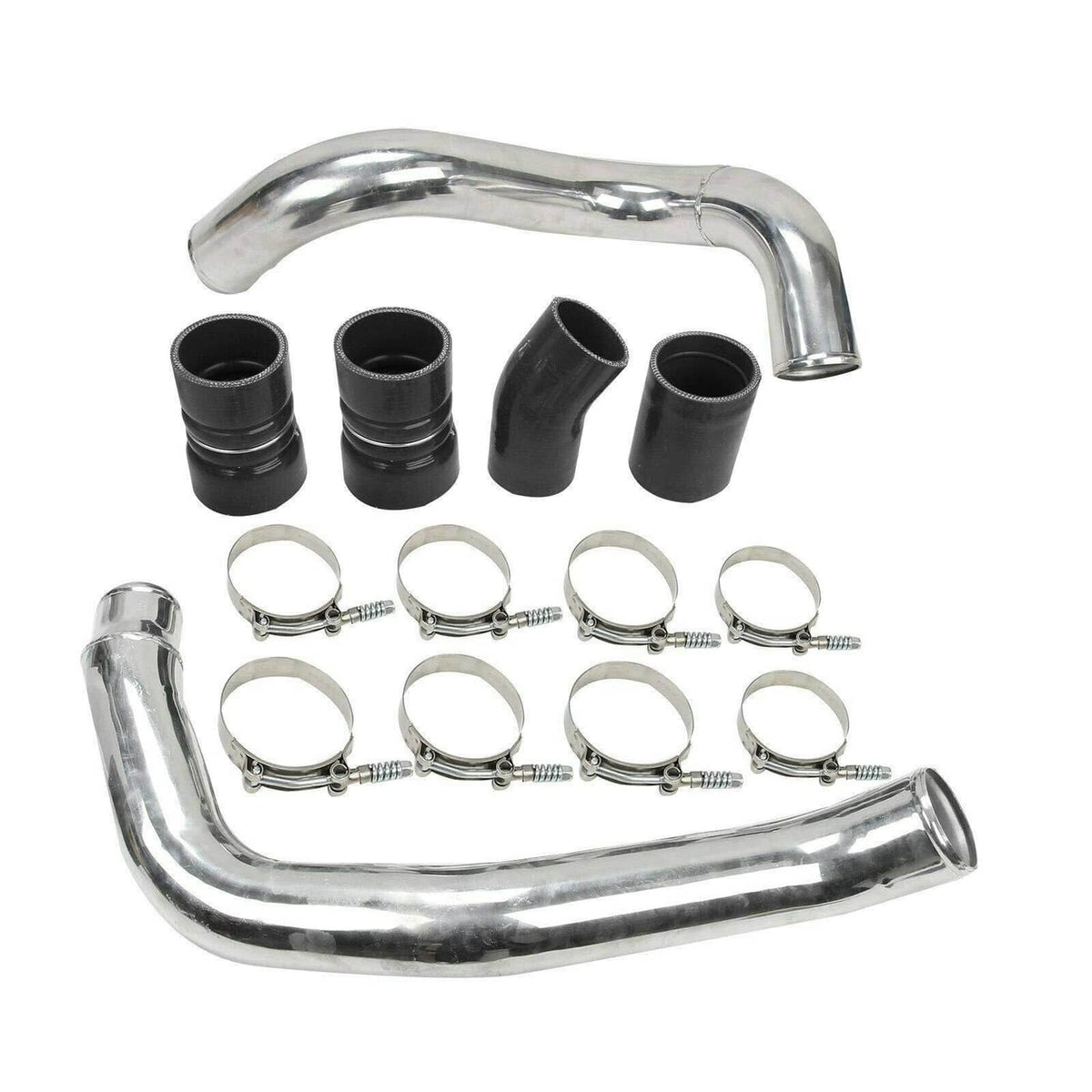 Bethesda Industrial Silver Intercooler Pipe & Boot Kit for 2003-2007 Ford 6.0L Powerstroke Diesel