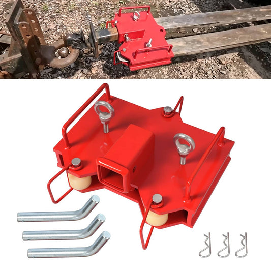 Bethesda Industrial Forklift Trailer Hitch Receiver 2'' Tow Hitch Attachments for Dual Pallet Fork