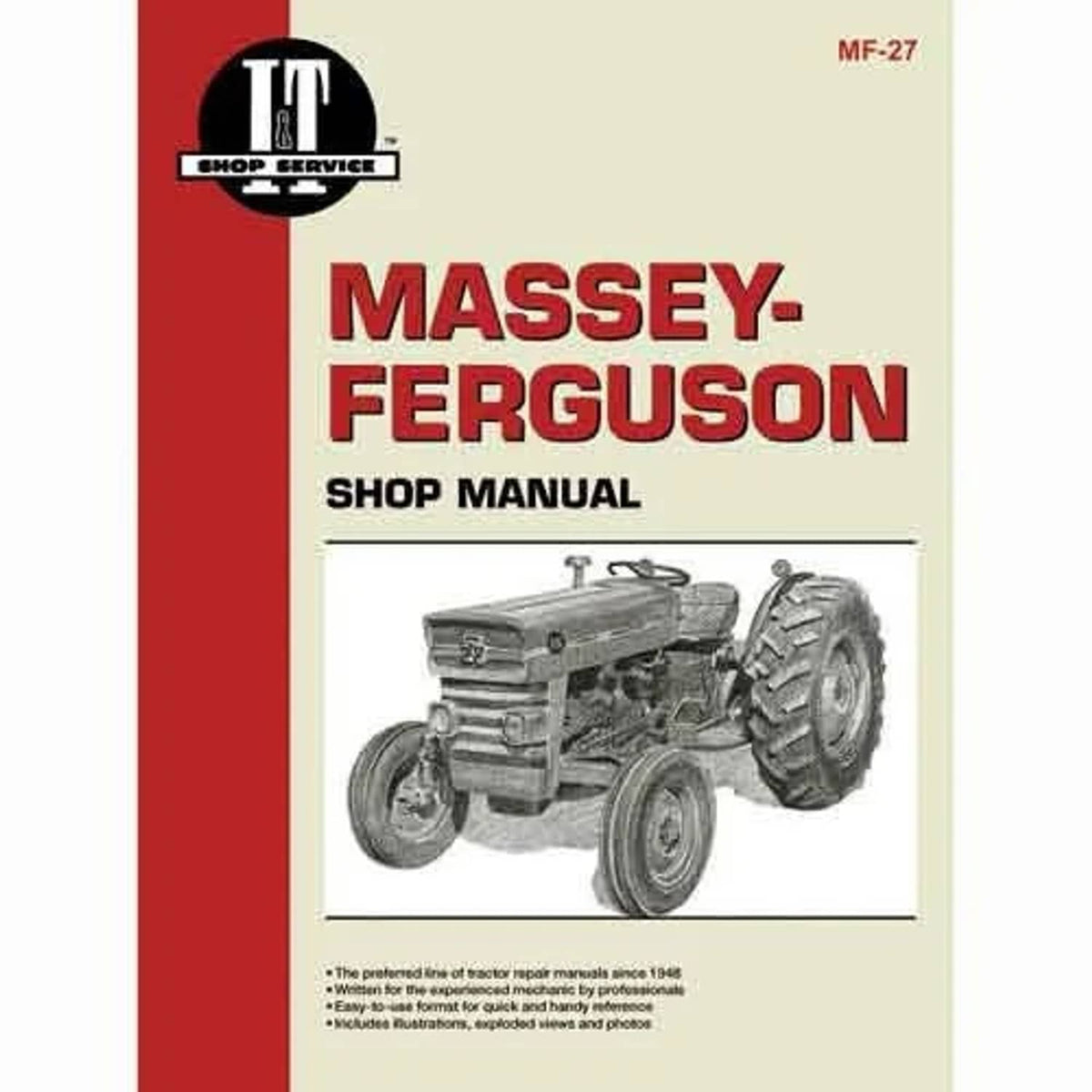 Bethesda Industrial I&T Shop Manual fits Massey Ferguson 135 150 165