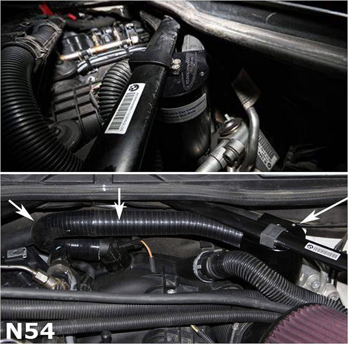 Bethesda Industrial Reservior Oil Catch Can Tank For BMW N54 335i 135i E90 E92 E82 2006-2010 Black