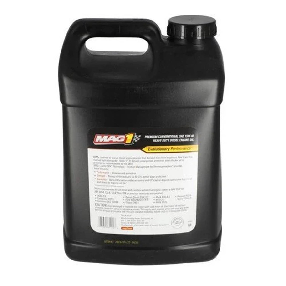 Bethesda Industrial MAG 1 Diesel Motor Oil 15W-40 2.5 Gallons