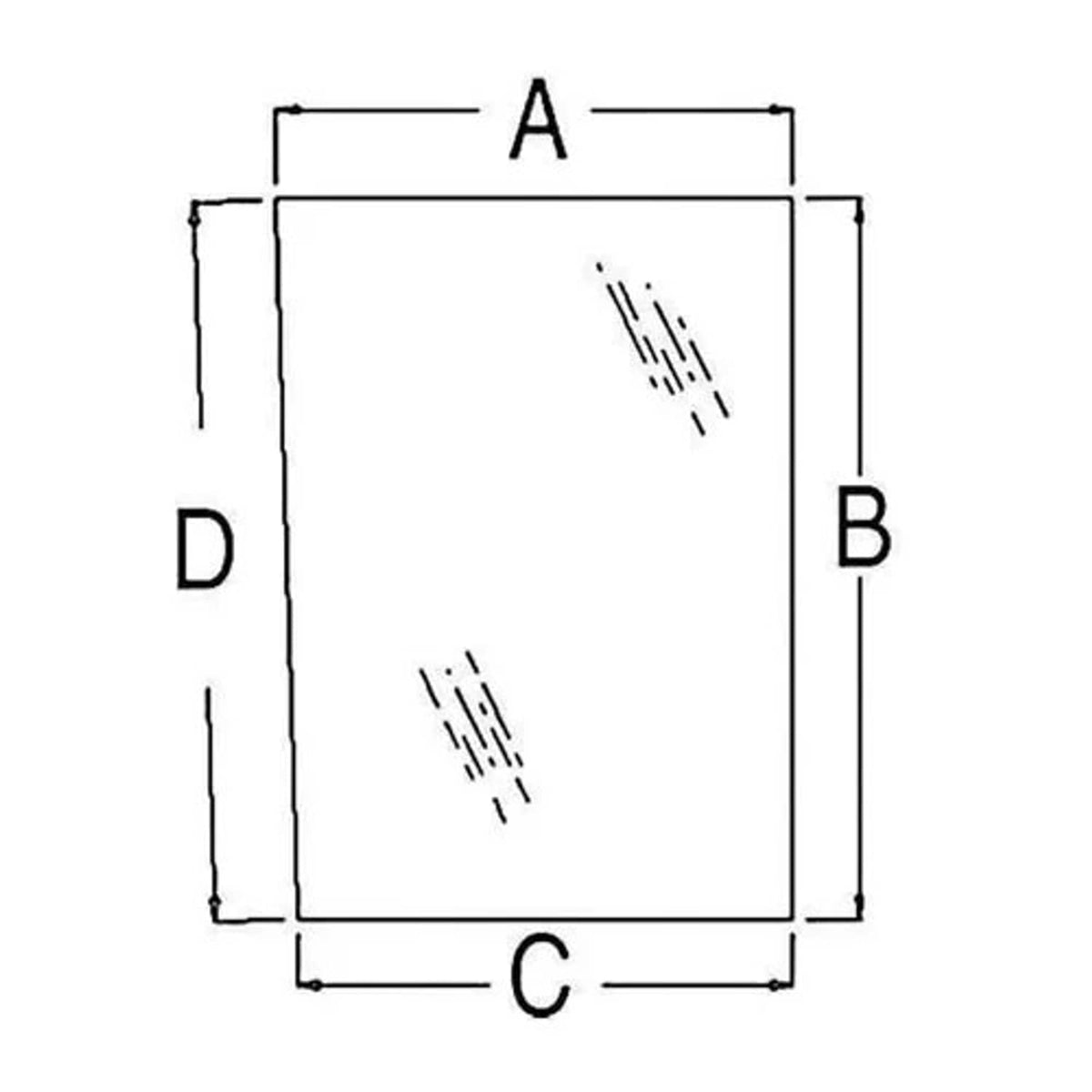 Bethesda Industrial Cab Glass - Right Hand Rear Side Window fits Allis Chalmers 7000 7060 70577183