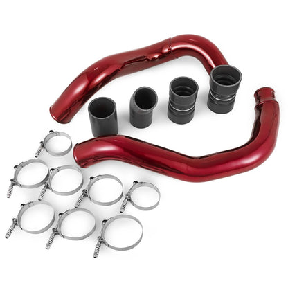 Bethesda Industrial Red Turbo Intercooler Pipe Boot Kit CAC Tubes for 2003-07 Ford 6.0L Powerstroke