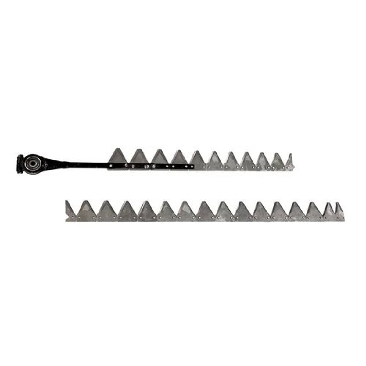 Bethesda Industrial Sickle Assembly - 7' Black 11 Gauge Top Serrated Riveted