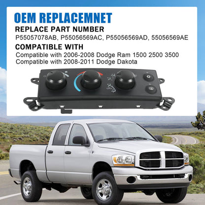 Bethesda Industrial A/C Heater Climate Control Module for 2006-2008 Dodge RAM 1500 2500 Dakota 08-11