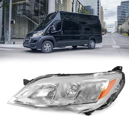Bethesda Industrial Left Driver Side Halogen Headlight For 2023-2026 Dodge Ram Promaster 1500 2500