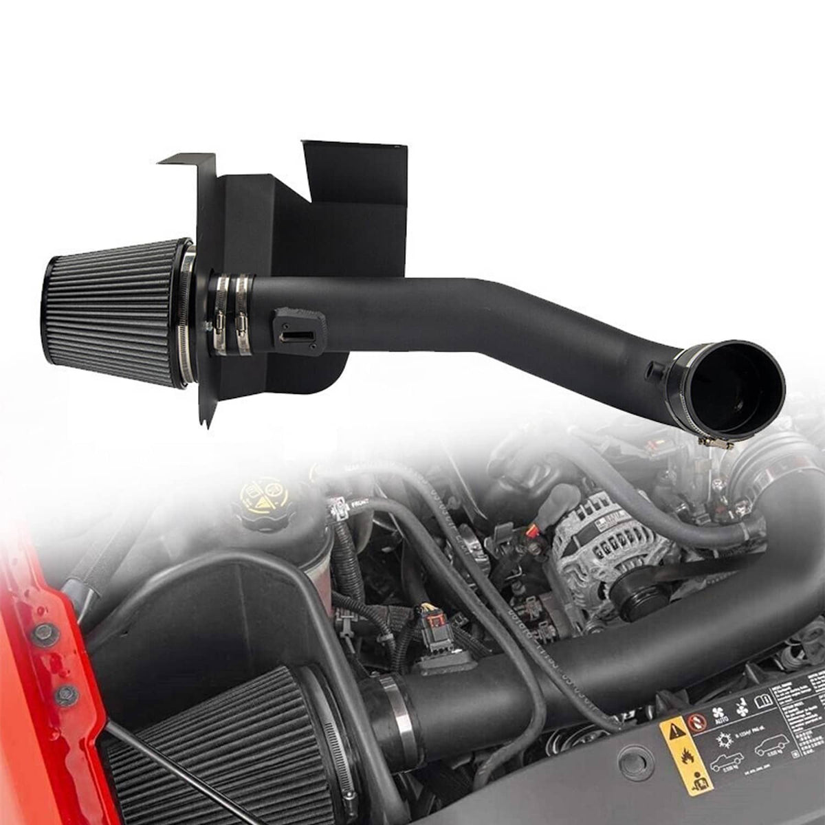Bethesda Industrial Cold Air Intake Kit w/ Filter for 2014-19 Chevy Silverado GMC 1500 5.3L/6.2L V8