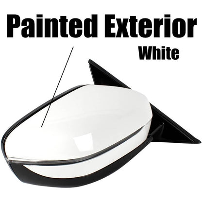 Bethesda Industrial Passenger Side Mirror w/Blind Spot White For 2019-2023 BMW 320i 330i 330e