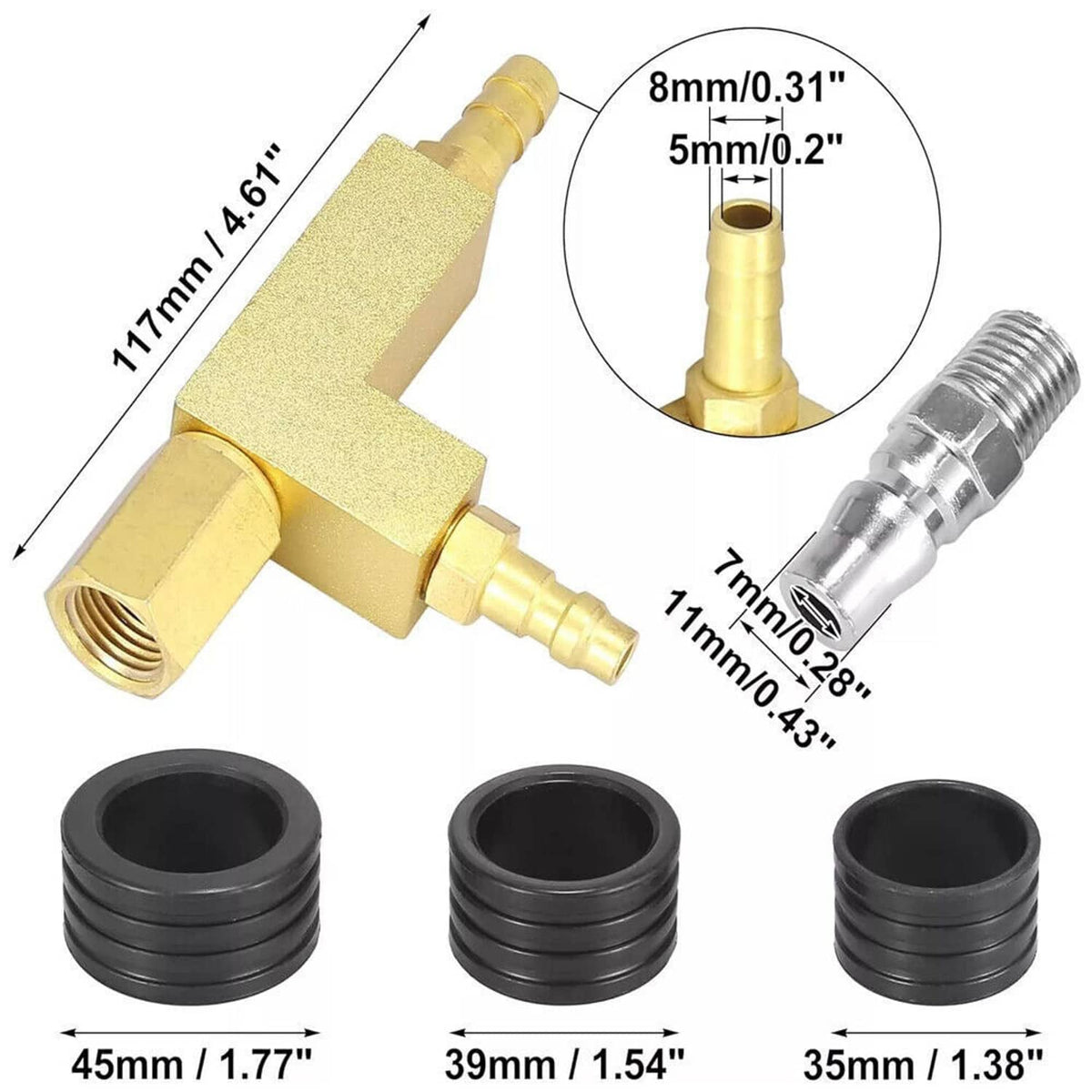Bethesda Industrial Auto Coolant Vacuum Kit Cooling System Vacuum Radiator Kit Refill & Purging Tool