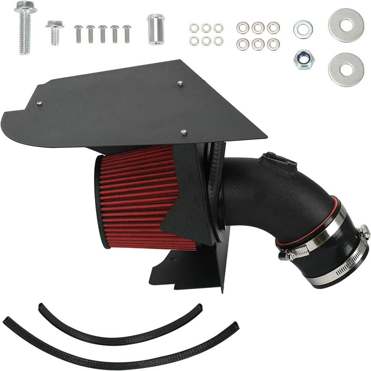 Bethesda Industrial 4" Cold Air Intake System Kit w/Red Filter For BMW 2019+ M340i G20 G21 B58 3.0L