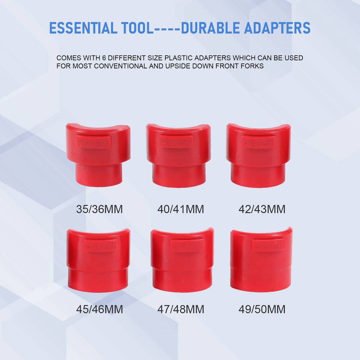 Bethesda Industrial Motorcycle Bike Fork Seal Installer Driver Universal Tool Kit 35mm-50mm 14PCS