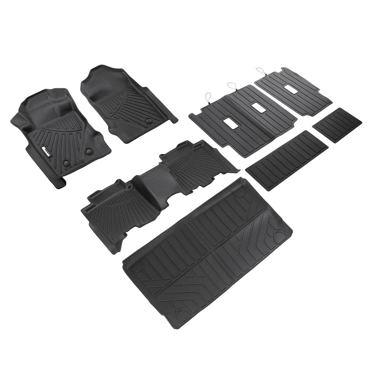 Bethesda Industrial 8Pcs Floor Mats Cargo Liner with Backrest Mat For Ford Bronco 4 Door 2021-2026