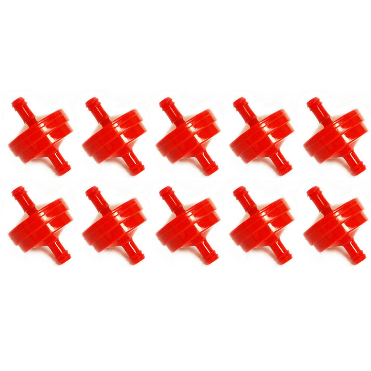 Bethesda Industrial (10) In Line Red Gas Fuel Filter 1/4" Fits 298090 298090S 1/4 Line