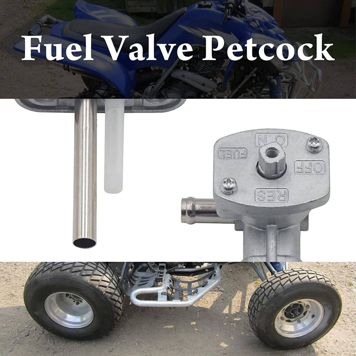 Bethesda Industrial Fuel Valve Petcock Tank Switch and Lever Screw For Yamaha Grizzly YFM660 02-08