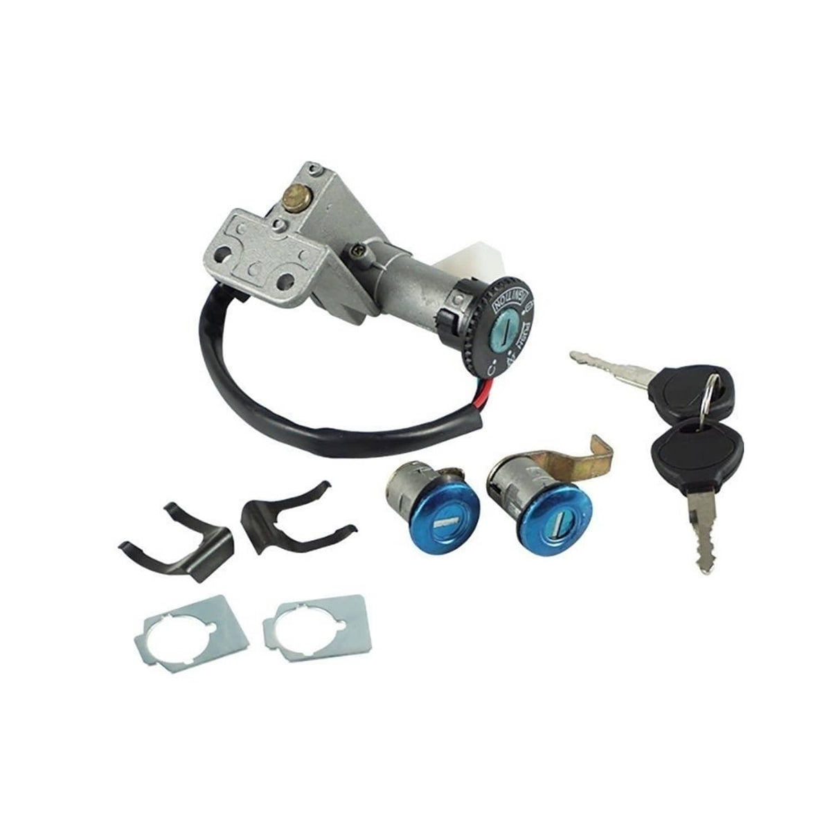Bethesda Industrial Ignition Switch Key Lock Gas Tank Cap Set for Scooter Moped TAOTAO GY6 50cc