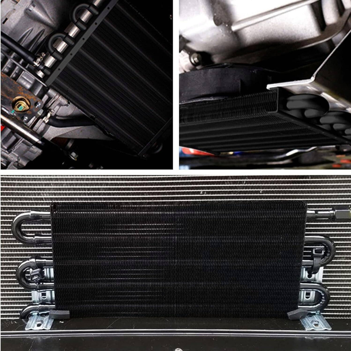 Bethesda Industrial Transmission Oil Cooler+Hose /Mounting Kit 4 Row Radiator Auto-Manual Aluminum
