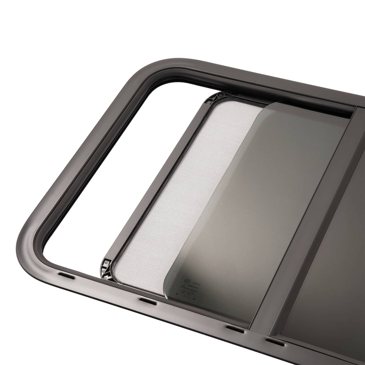 Bethesda Industrial 35"W x 22"H RV Window Horizontal Slider W/ Screen Trim Ring For RV Cargo Trailer