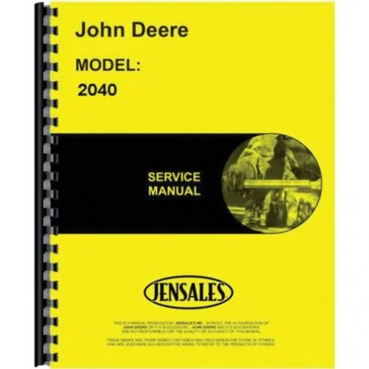 Bethesda Industrial Service Manual fits John Deere 2040 2240 TM1221