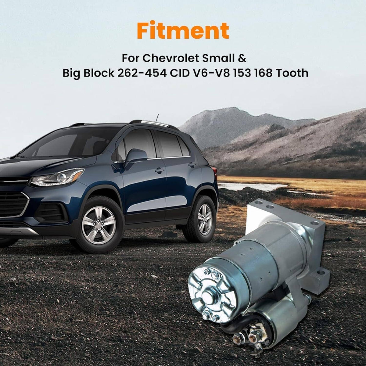 Bethesda Industrial Starter Motor for Chevy SBC BBC GM Super Mini High Torque 1.4KW CW 12V 10 Teeth