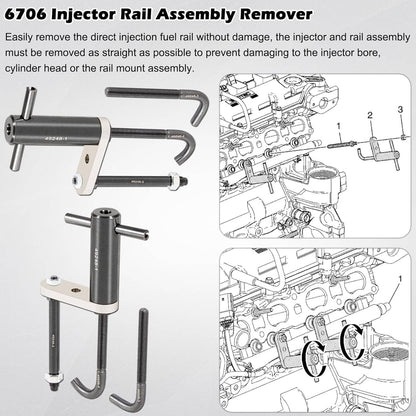 Bethesda Industrial 6706 Fuel Injector Rail Assembly Remover Tool EN-49248 For Chevy GMC Cadillac GM