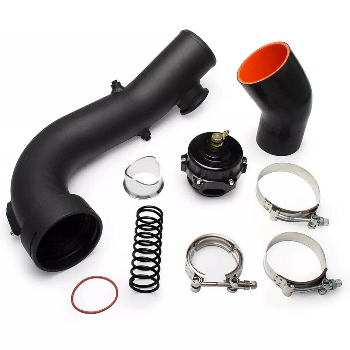 Bethesda Industrial Intake Turbo Charge Pipe Kit w/Tial & 50mm Bov For BMW N54 E88 E90 E92 135i 335i