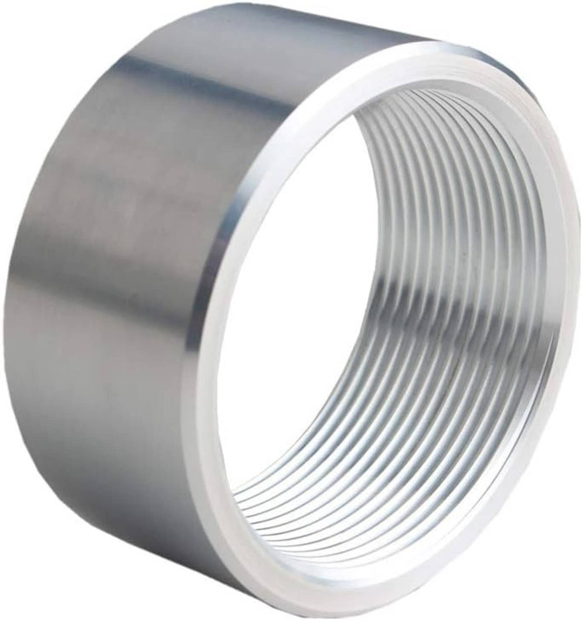 Bethesda Industrial New 2 Inch NPT Female Thread Aluminum Weld On Pipe Fitting Bung for Most Fluids