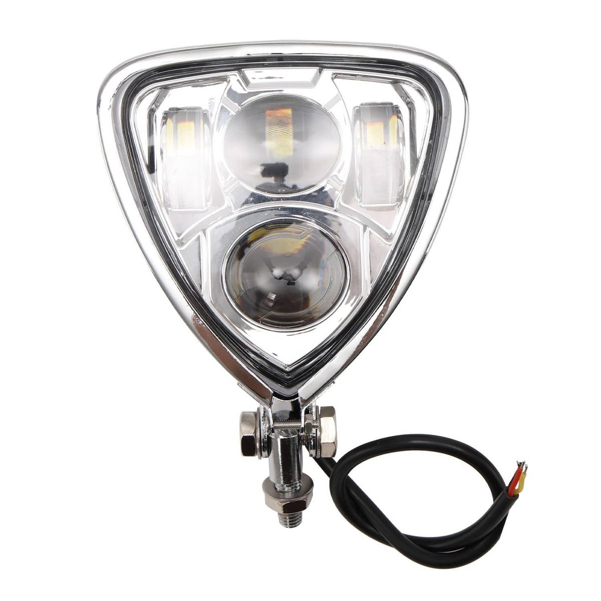 Bethesda Industrial Triangle Motorcycle Headlight Head lamp for Harley Motorcycle Chopper Cafe Racer