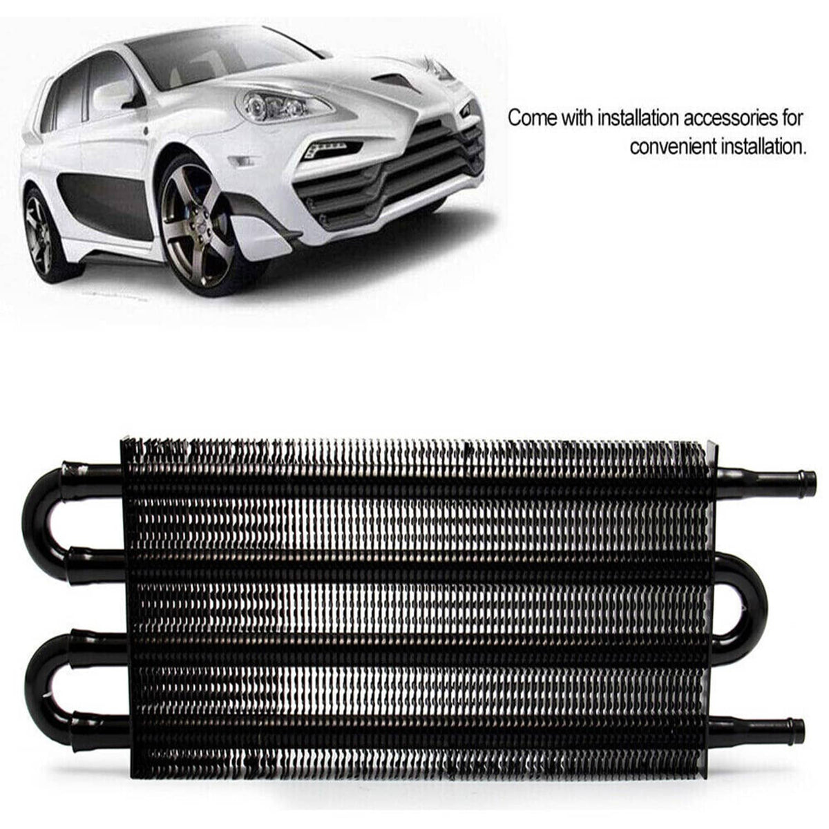 Bethesda Industrial 4 Row Remote Transmission Oil Cooler Auto-Manual Radiator Converter Universal