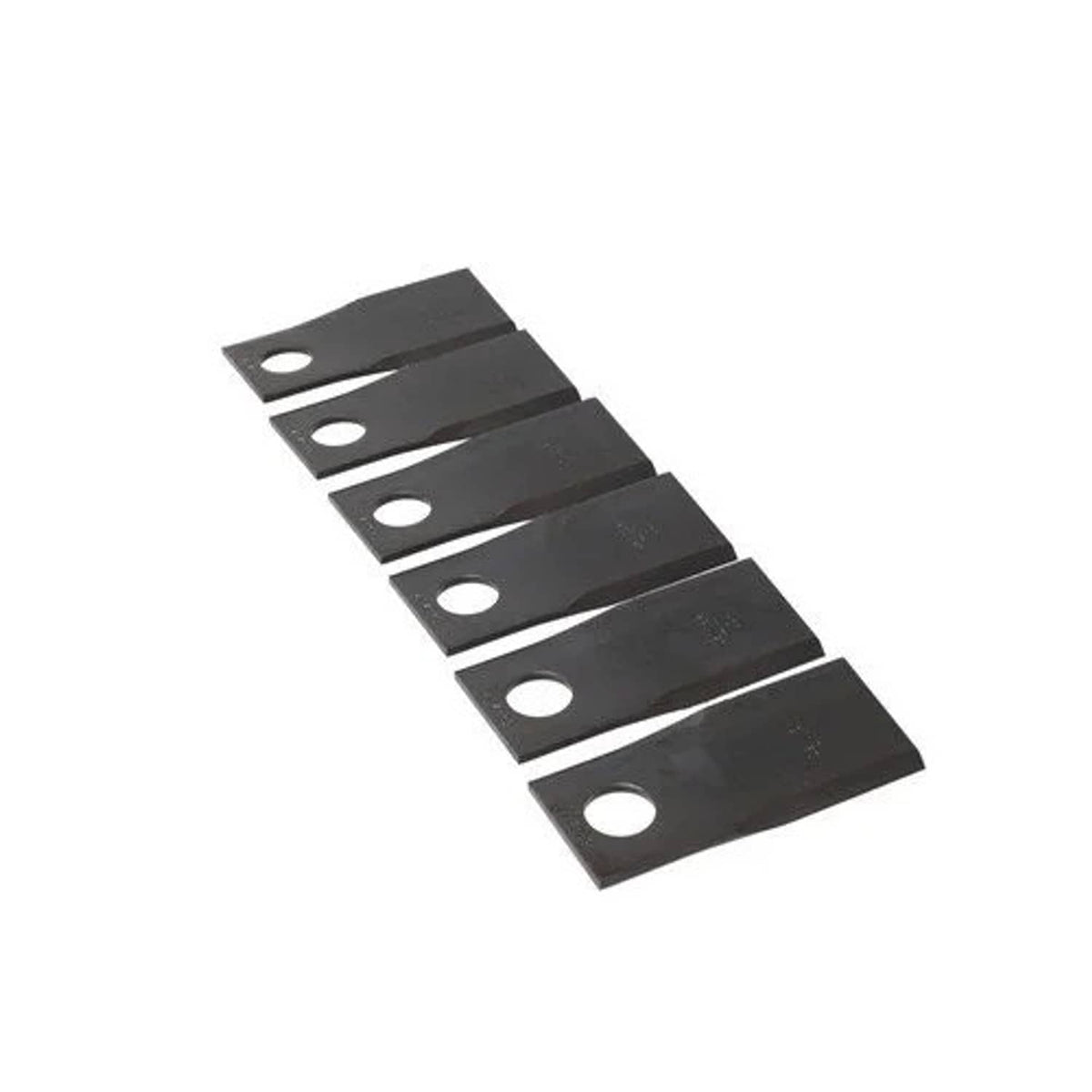 Bethesda Industrial Disc Mower Knives Type 2 Opposite Bevel 11° Twist Clockwise Rotation 6 Pack