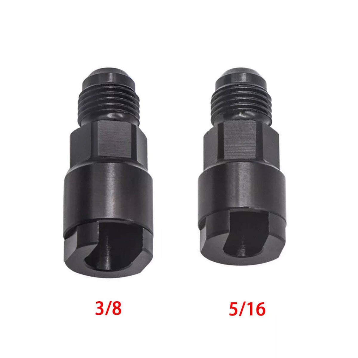 Bethesda Industrial 2Pcs 6AN Fuel Adapter Fit For To 3/8 & 5/16 GM Quick Connect W/Thread EFI Female