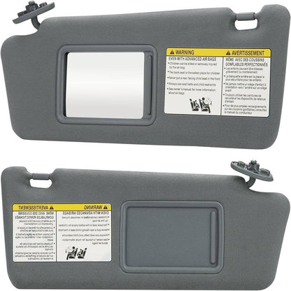 Bethesda Industrial Pair Sun Visor LH Driver & RH Passenger Side For 2005-2015 Toyota Tacoma Gray