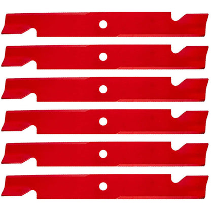 Bethesda Industrial 6PK Genuine OEM Exmark 103-6404-S Notched Blade for 72” Deck Lazer Z Mowers