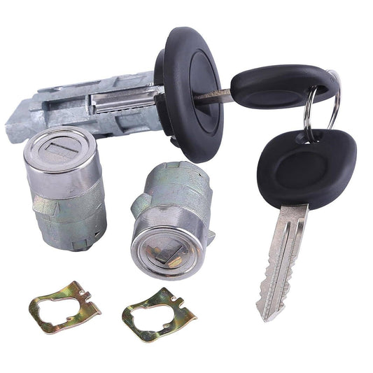 Bethesda Industrial Ignition Key Switch Cylinder Kit w/2 Keys and Door Locks For 2003-2007 Chevrolet