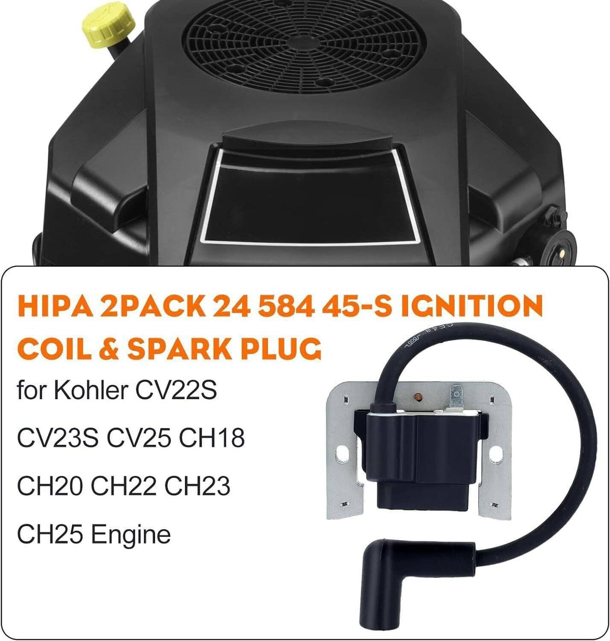 Bethesda Industrial 2PCS Ignition Coil Module For Kohler Command Engines 27HP CH740 CV740 CH750