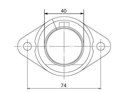 Bethesda Industrial Moto-Ski Sonic 250, 1976, Carb Mounting Flange - 4004-1001-00