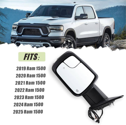 Bethesda Industrial For Dodge Ram 1500 2019-2024 Left Driver Side Mirror Heated Signal Blind Spot