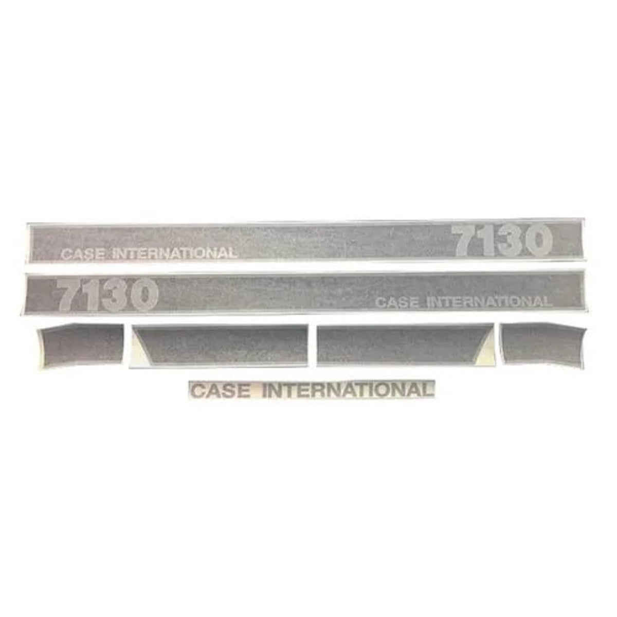 Bethesda Industrial Hood and Cab Stripe Decal Set - Early Large Number fits Case IH 7130