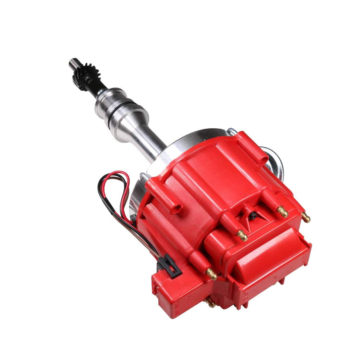 Bethesda Industrial Red HEI Distributor For Ford 351W Windsor w/ 65K Hi-output Coil & Pigtails NEW