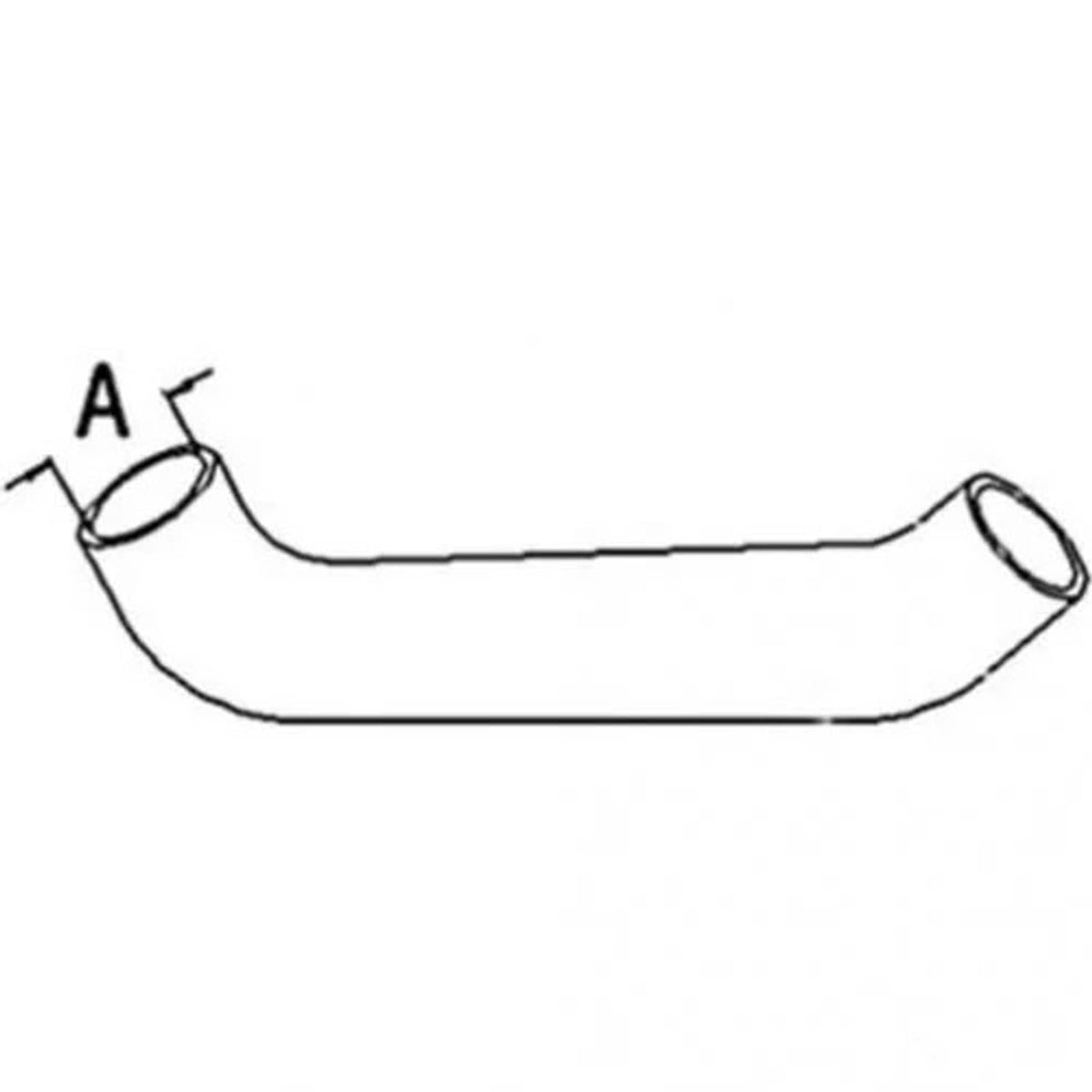 Bethesda Industrial Radiator Hose - Upper fits Oliver 1750 1855 1755 1850 158615A 158615AV