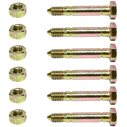 Bethesda Industrial 6PK Genuine OEM Ariens Snow Blower Snowthrower Shear Pins & Nuts 51001500 510015