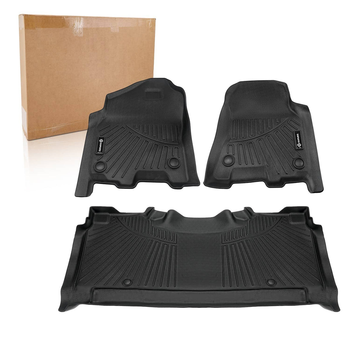 Bethesda Industrial Floor Mats for 2019-2024 Dodge Ram 1500 Crew Cab New Body (NOT Classic Models)